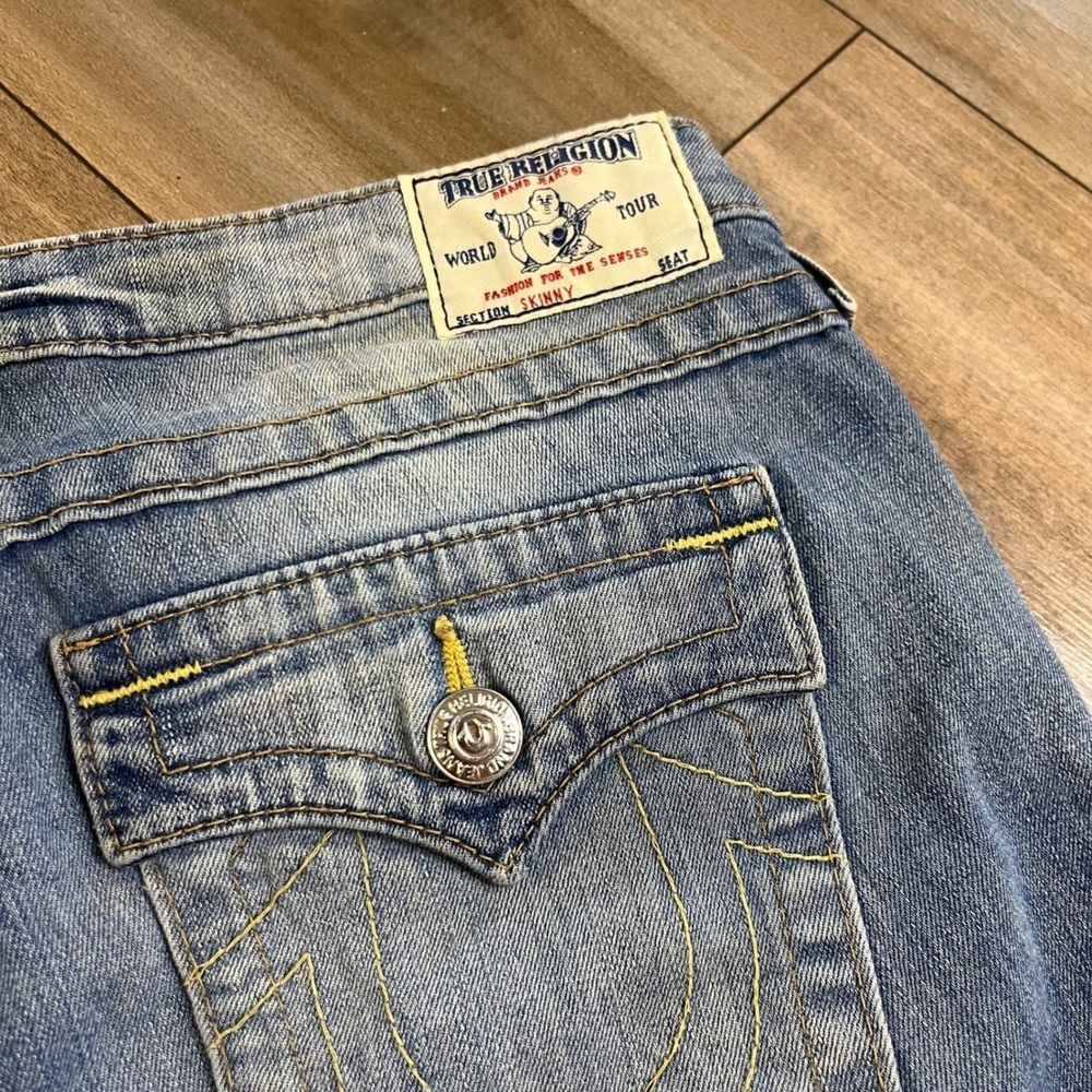 True Religion Denim Shorts  Distressed Frayed Hem Mens 30 - Picture 7 of 7